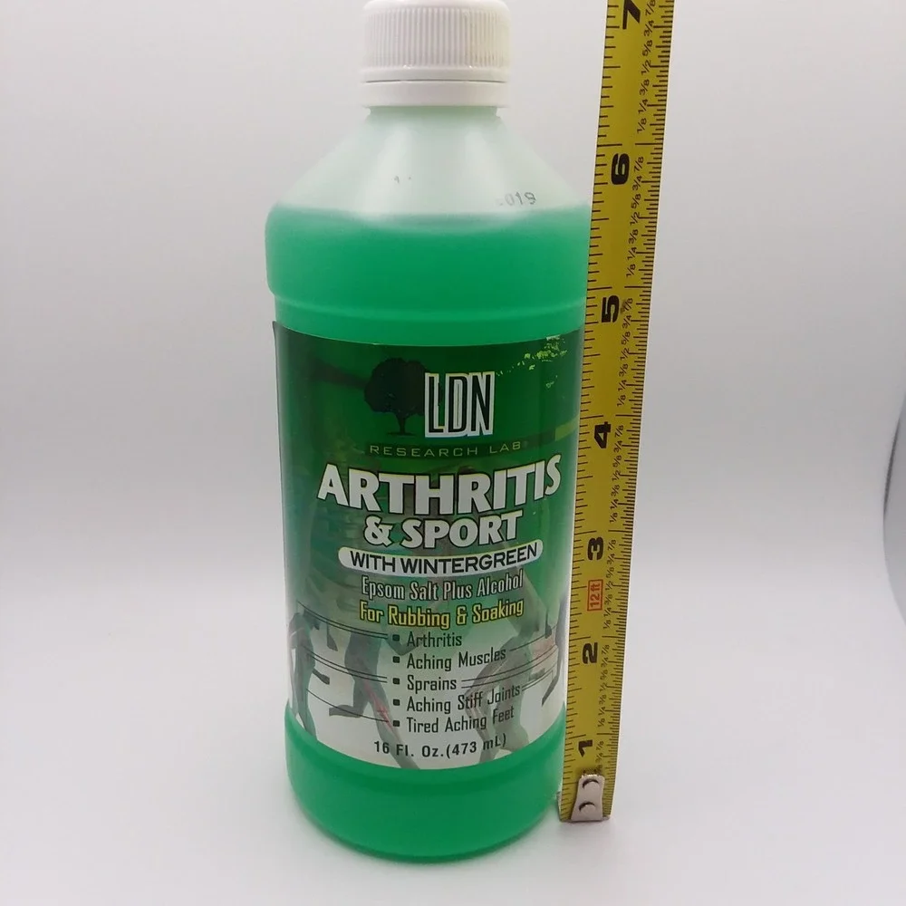 LDN Research 16 Oz  Arthritis & Sport w/Wintergreen Epsom‎ Salt + Alcohol Sealed